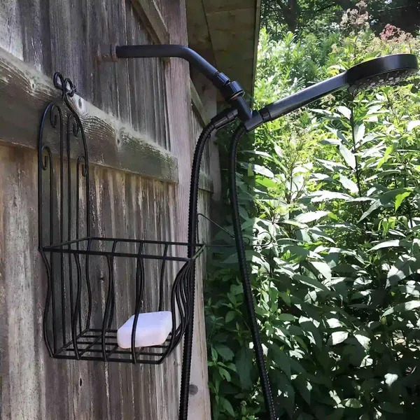 French_Country_Wall_Baskets_Crested_Arabesque_Curled_Iron_Plant_Holders