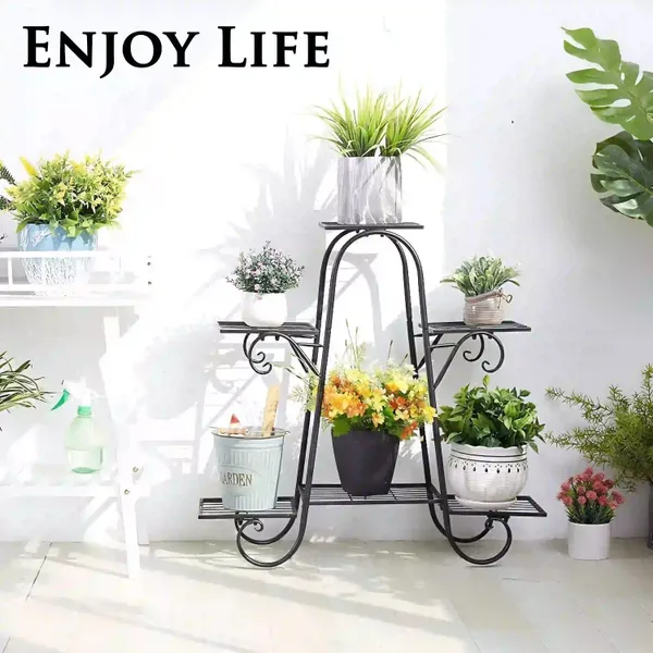 6_Tier_Metal_Plant_Stand_Multi_Tier_Flower_Pot_Holder_For_Balcony