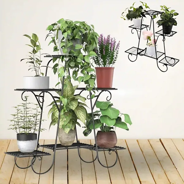6_Tier_Metal_Plant_Stand_Multi_Tier_Flower_Pot_Holder_For_Balcony