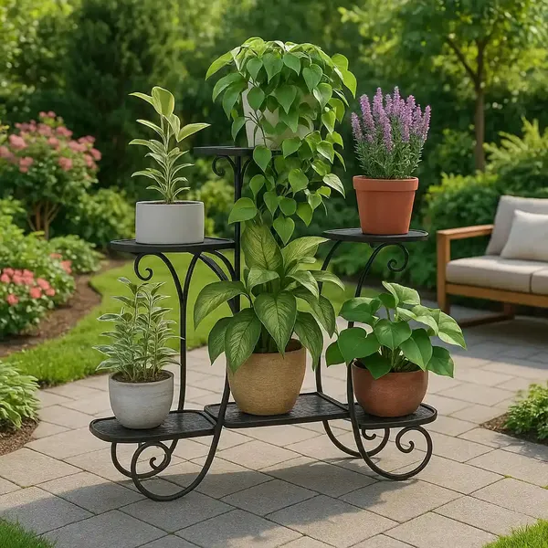 6_Tier_Metal_Plant_Stand_Multi_Tier_Flower_Pot_Holder_For_Balcony