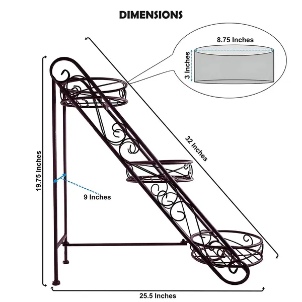 3_Step_Metal_Plant_Stand