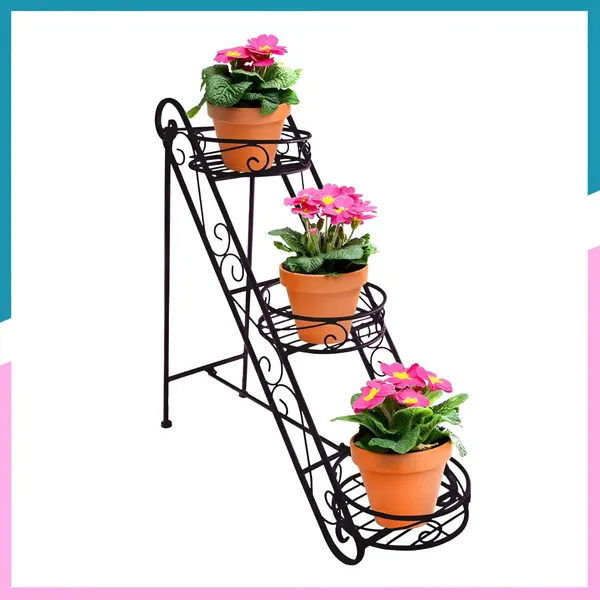 3_Step_Metal_Plant_Stand
