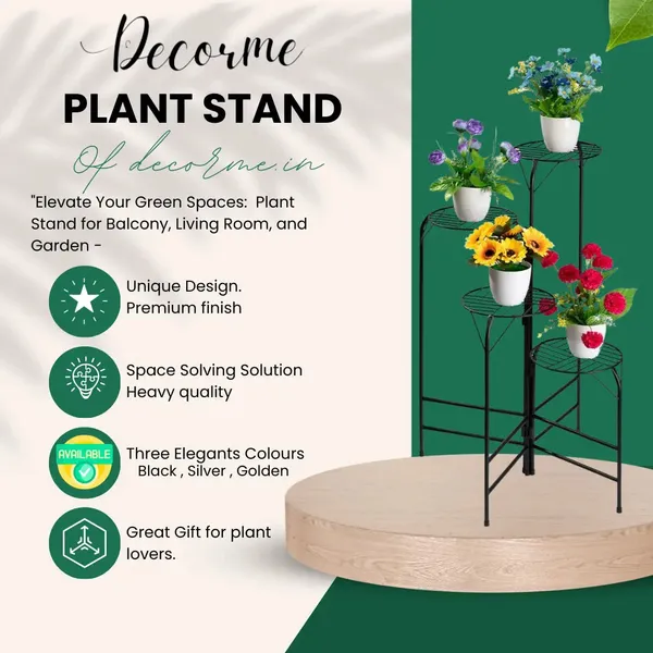 4_Tier_Metal_Plant_Stand_24_Inch_Round_Galvanised_Iron