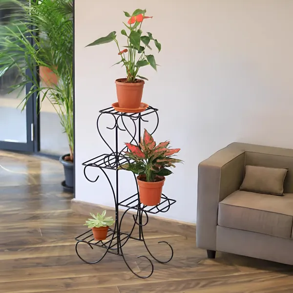 4_Pot_Metal_Plant_Stand_Multi_Level_Wrought_Iron
