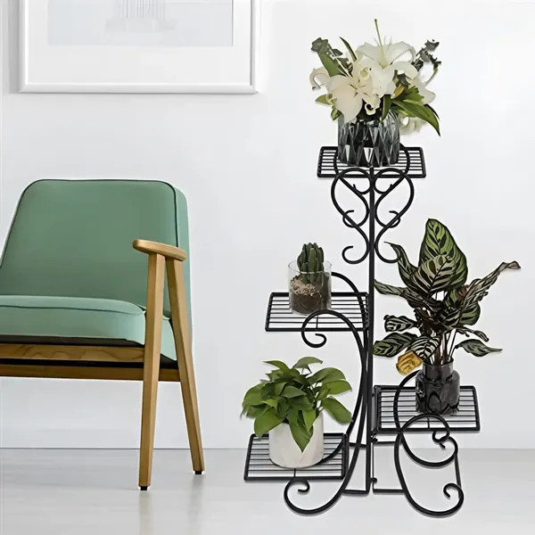 4_Pot_Metal_Plant_Stand_Multi_Level_Wrought_Iron