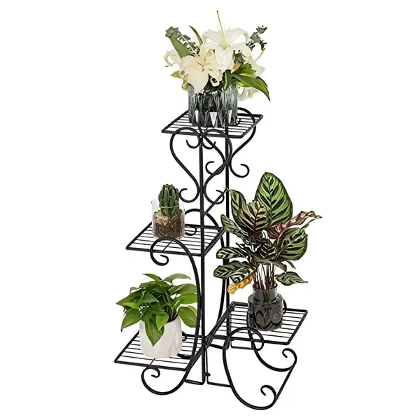 4_Pot_Metal_Plant_Stand_Multi_Level_Wrought_Iron