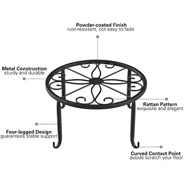 Floor_Flower_Pot_Rack_Non_Slip_Wrought_Iron