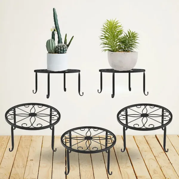 Floor_Flower_Pot_Rack_Non_Slip_Wrought_Iron