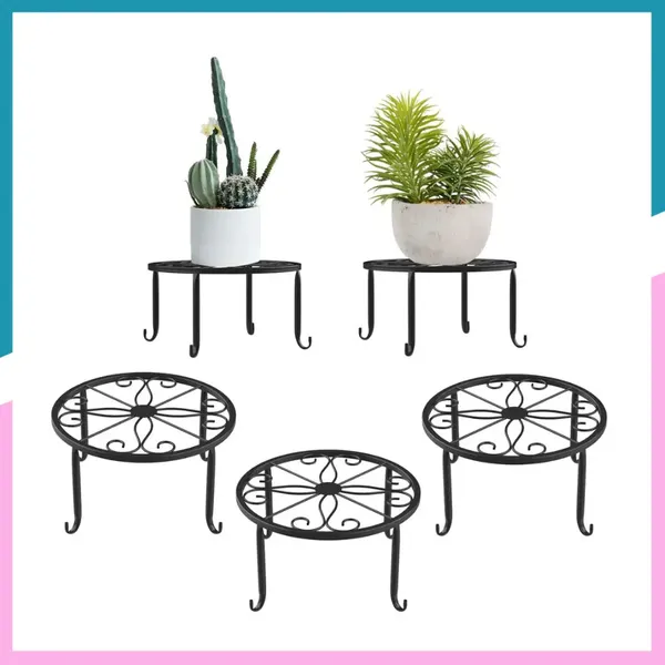 Floor_Flower_Pot_Rack_Non_Slip_Wrought_Iron