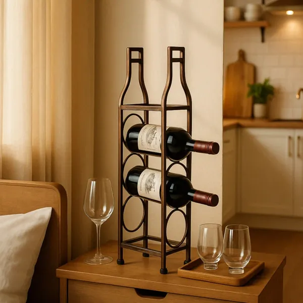 Decorum_4_Bottle_Wrought_Iron_Tabletop_Wine_Rack