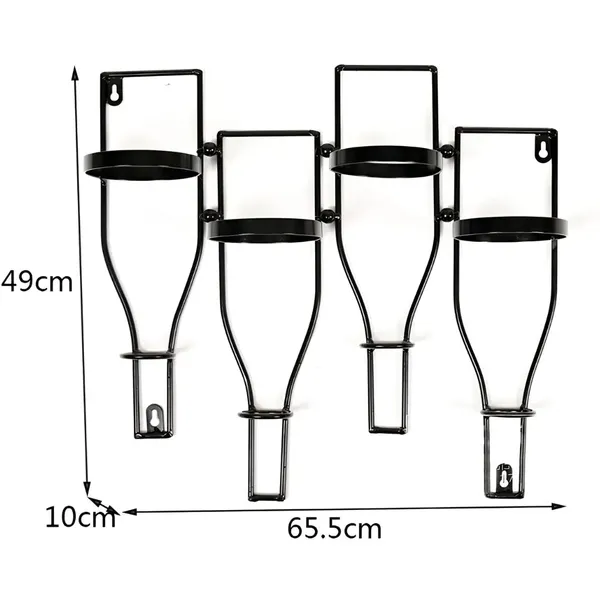 Black_Wrought_Iron_Wine_Rack_Wall_Mounted_Tabletop