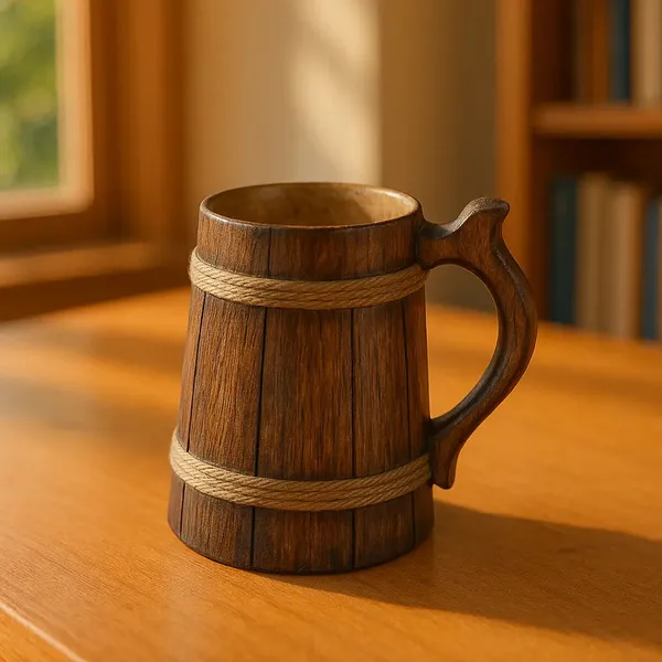 Decorum_Wooden_Warrior_Mug