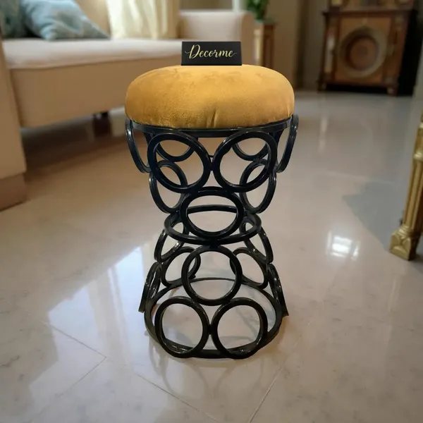 Premium_Circular_Iron_Stool_Mustard_Yellow