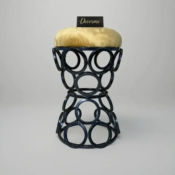 Premium_Circular_Iron_Stool_Mustard_Yellow