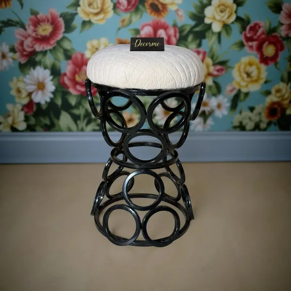 Premium_Circular_Iron_Stool_Warm_Ivory
