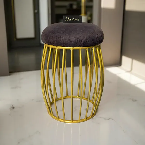 Contemporary_Vertical_Rod_Iron_Stool_Golden_Warm_Ivory