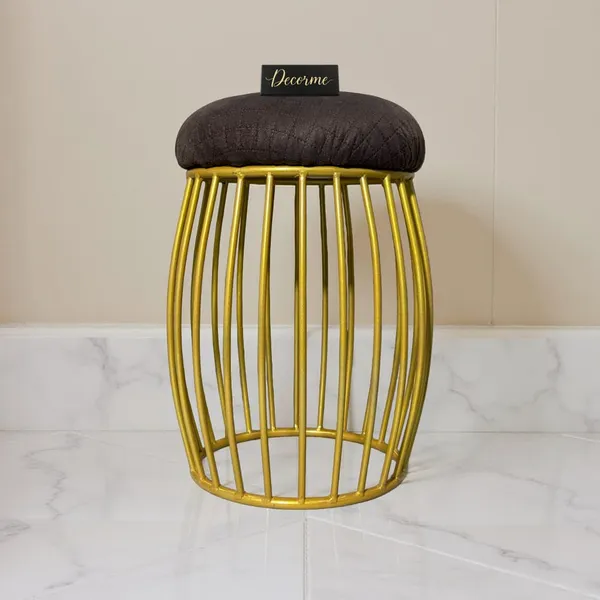 Contemporary_Vertical_Rod_Iron_Stool_Golden_Warm_Ivory