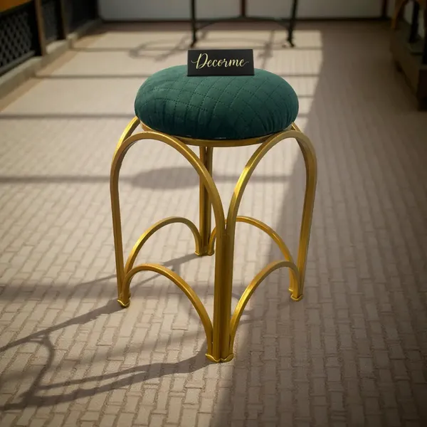 Golden_Arch_Design_Vanity_Stool_Warm_Ivory