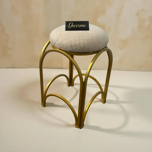 Golden_Arch_Design_Vanity_Stool_Warm_Ivory