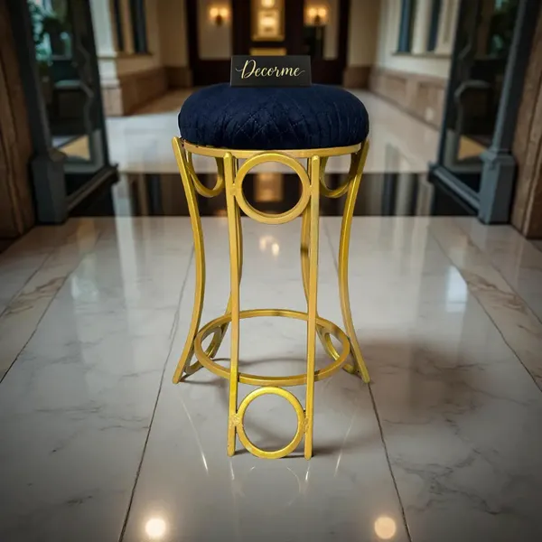 Golden_Curved_Ring_Vanity_Stool_Midnight_Blue