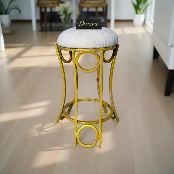 Golden_Curved_Ring_Vanity_Stool_Warm_Ivory