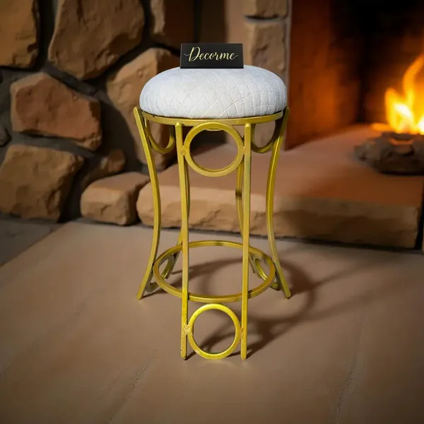 Golden_Curved_Ring_Vanity_Stool_Warm_Ivory