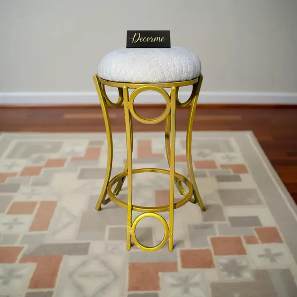 Golden_Curved_Ring_Vanity_Stool_Warm_Ivory