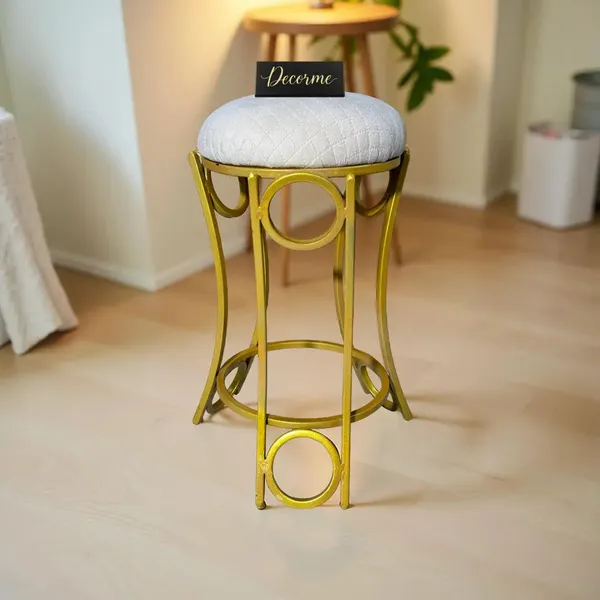 Golden_Curved_Ring_Vanity_Stool_Warm_Ivory