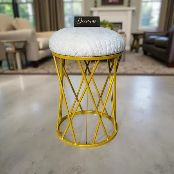 Warm_Ivory_Modern_Criss_Cross_Iron_Stool_Golden