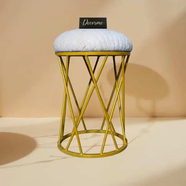 Warm_Ivory_Modern_Criss_Cross_Iron_Stool_Golden