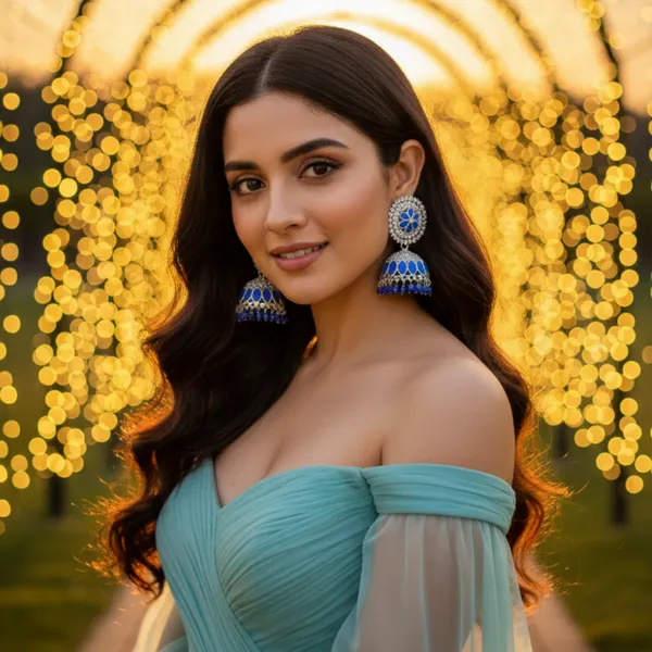 Elegant_Blue_Jhumka_Earrings_With_Floral_Design_And_Crystal_Embellishments