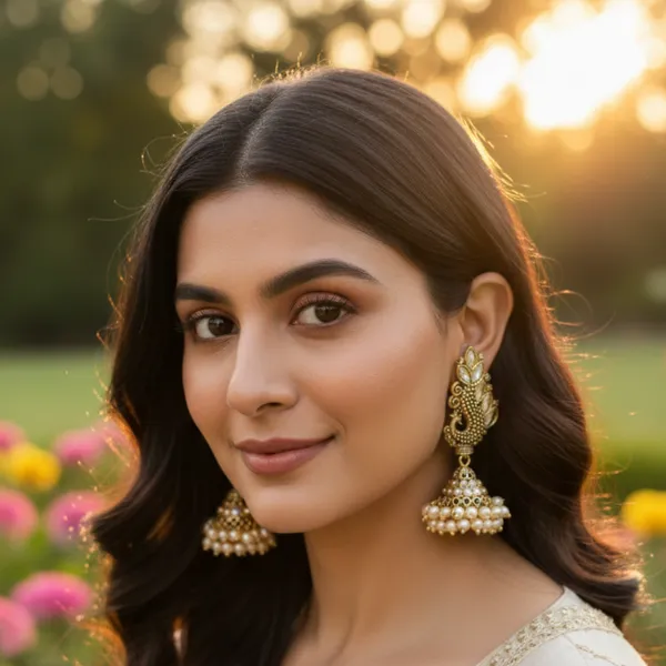 Traditional_Gold_Toned_Jhumka_Earrings_With_Pearl_Drops