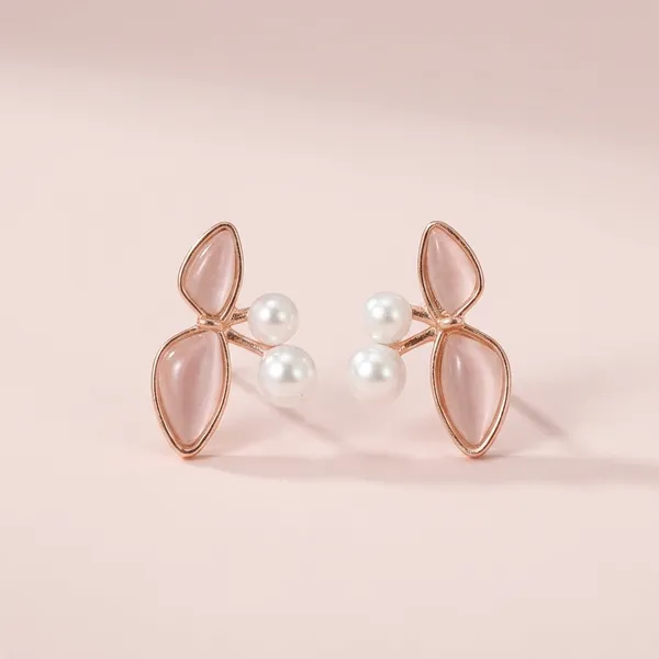 Rose_Gold_Floral_Crystal_Earrings_Elegant_Pink_Stone_Stud_Earrings_For_Women