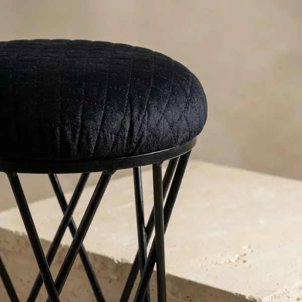 Modern_Criss_Cross_Iron_Stool_Seat_Midnight_Blue