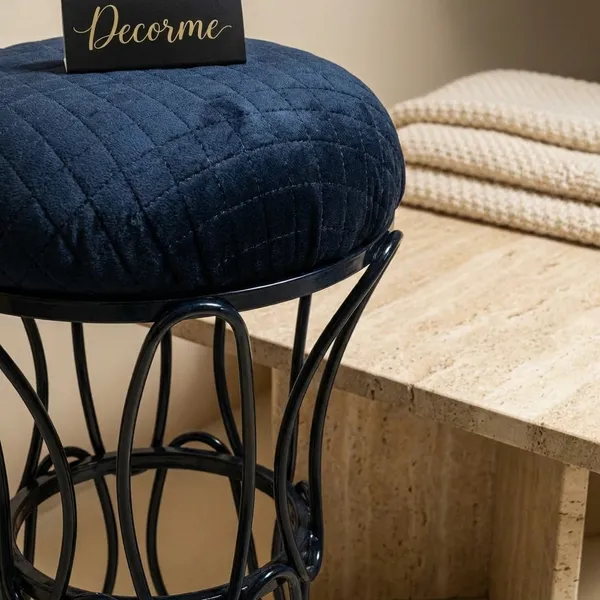 Modern_Hourglass_Iron_Frame_Stool_Midnight_Blue