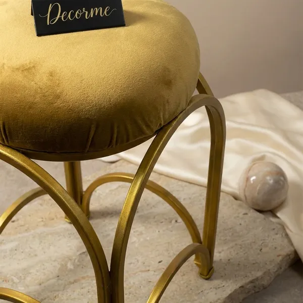 Golden_Arch_Design_Vanity_Stool_Mustard_Yellow