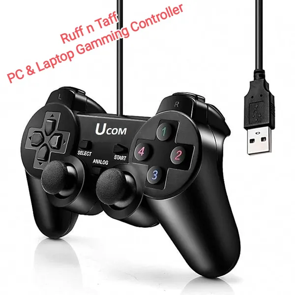 U_COM_Black_USB_wired_Game_Controller_For_Pc_&_Laptop_Games