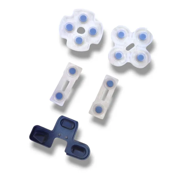 White_Playstation_2_Controller_Rubber_Contact_Set