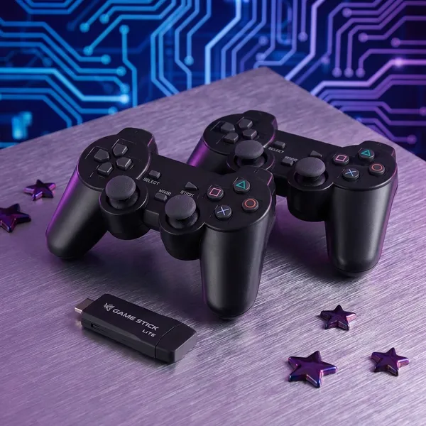 M8_Black_Wireless_Retro_Game_Console_With_Set_of_2_Dual_Controllers_|_USB_Plug_In_|_Up_to_10_meters_of_wireless_control