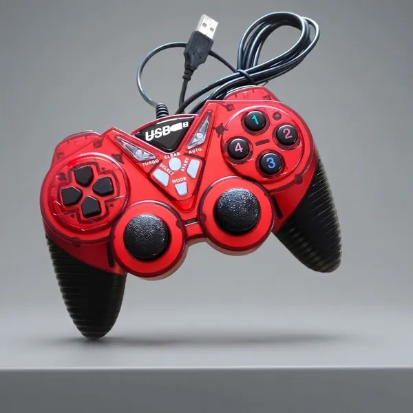Red_Wired_Usb_Gamepad_Controller_For_Ps3_And_Pc