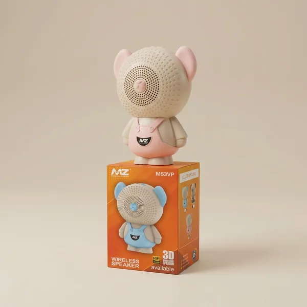 Peach_Bear_Shaped_Bluetooth_Speaker