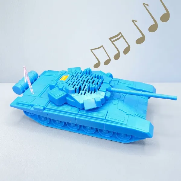 Blue_Tank_Shape_Portable_Speaker_For_Kids