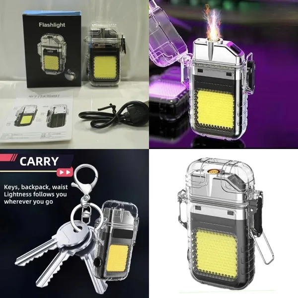 Flash_Light_with_Lighter_Key_Chain_Silver_Electric_Arc_Lighter_With_Led_Light