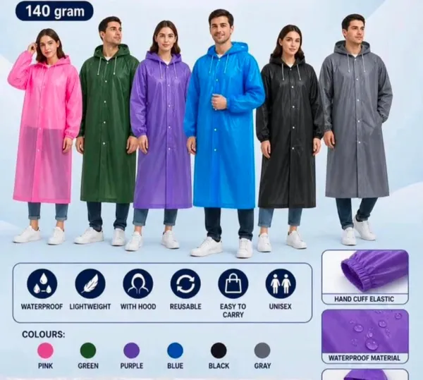 Premium_Reusable_Waterproof_Hooded_Raincoat_for_Men_&_Women_|_Lightweight_Long_Rain_Wear_|_Unisex_PVC_Rain_Coat_with_Full_Sleeves_&_Elastic_Cuffs_|_Travel,_Bike_&_Outdoor_Use_|