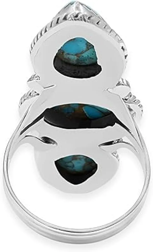 Natural_Turquoise_Triple_Stone_Ring_for_Women_–_925_Sterling_Silver_Statement_Ring,_Genuine_Turquoise_Gemstone,_Bridal_Wedding_Engagement_Christmas_Jewelry