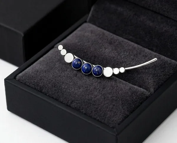 925_Sterling_Silver_Ear_Cuff_Ear_Climber_with_Natural_Lapis_Lazuli_Stones_Celestial_Moon_Phase_Inspired_Crawler_Earring_Minimalist_Blue_Gemstone_Ear_Wrap_for_Women