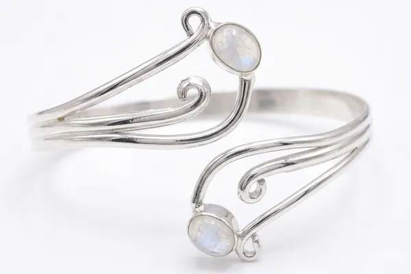 925_Sterling_Silver_Moonstone_Cuff_Bracelet_for_Women_–_Handmade_Adjustable_Open_Cuff_Bangle_with_Natural_Rainbow_Moonstone_Gemstone_–_Boho_Statement_Jewelry