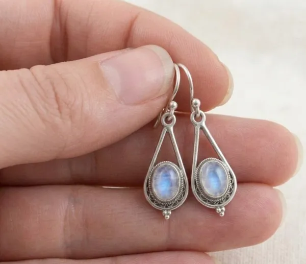 925_Sterling_Silver_Rainbow_Moonstone_Teardrop_Earrings_for_Women_–_Handmade_Vintage_Moonstone_Dangle_Earrings,_Boho_Oval_Gemstone_Drop_Jewelry
