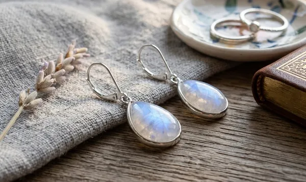 Handcrafted_Rainbow_Moonstone_Earrings_for_Women,_925_Sterling_Silver_Pear_Cut_Moonstone_Drop_Earrings,_Genuine_Blue_Flash_Gemstone_Leverback_Earrings,_Artisan_Jewelry