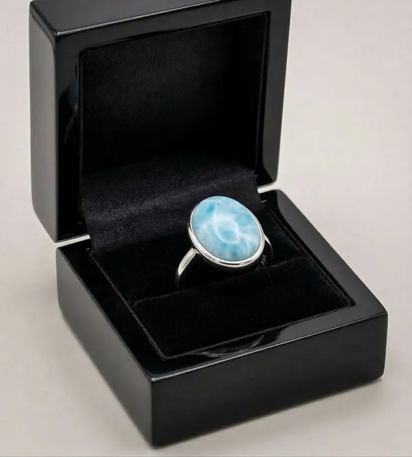 Handmade_Larimar_Ring_in_925_Sterling_Silver,_Natural_Oval_Blue_Gemstone_Ring_for_Women,_Minimalist_Silver_Ring,_Tropical_Inspired_Jewelry,_Everyday_Statement_Ring